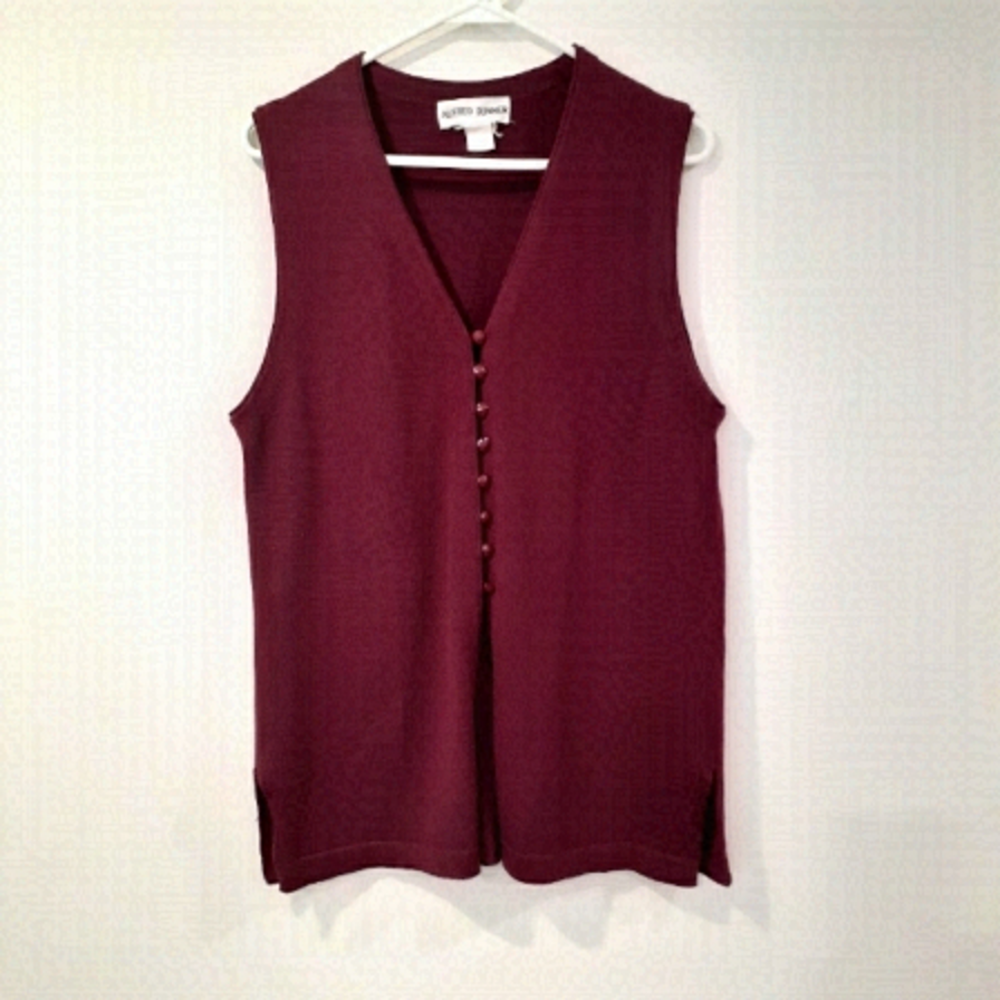 Vintage plum raisin sweater vest